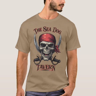 T-shirt La taverne Sea Pirate - Crâne en os