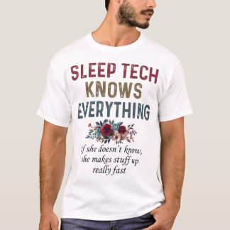T-shirt La technologie du sommeil sait tout