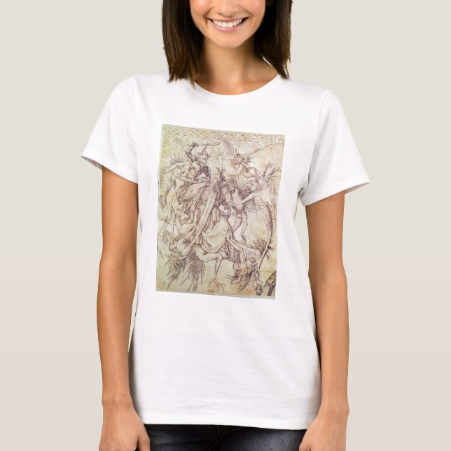 T-shirt La tentation de St. Anthony (gravure) (Devant)