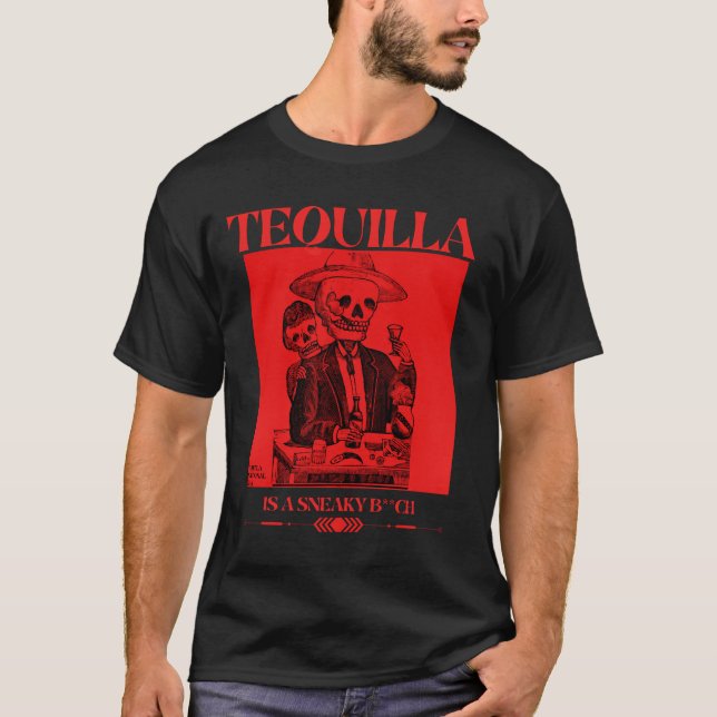 T-shirt La tequila de la fête nationale de Tequilla est un (Devant)