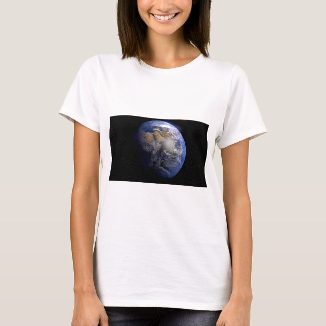 T-shirt La Terre Bleue De L'Espace Inspiration (Devant)