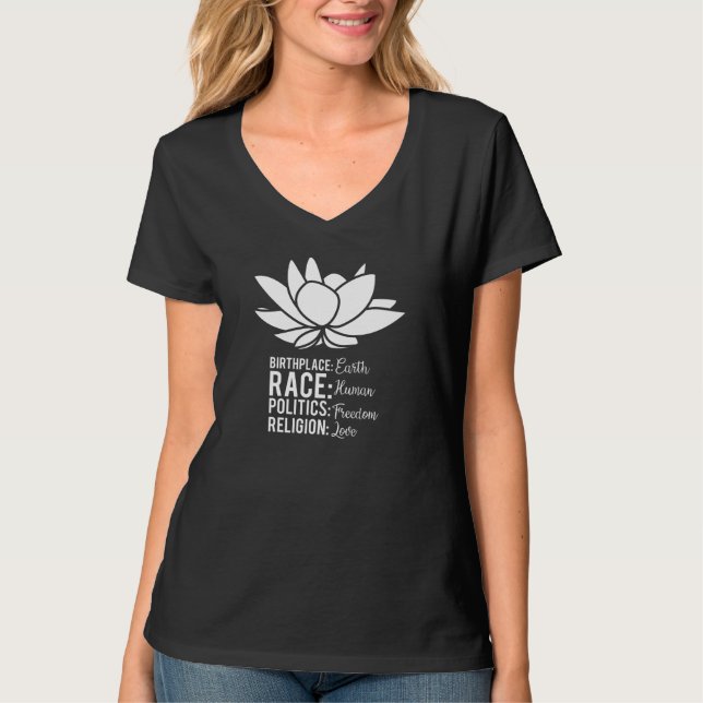 T-shirt La terre de lieu de naissance (Devant)