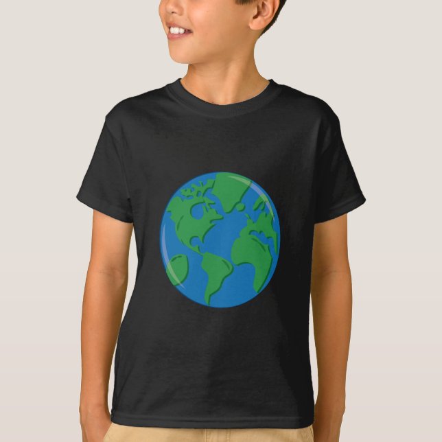 T-shirt La terre de planète (Devant)