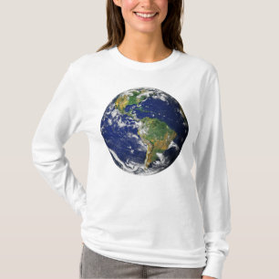 T-shirt La TERRE de PLANÈTE douille des femmes de l'ESPAC