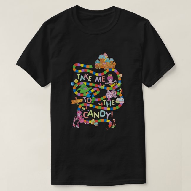 T-shirt La Terre Des Bonbons M'Emmène À La Bonbons  (Design devant)
