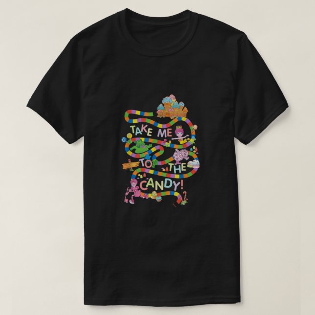 T-shirt La Terre Des Bonbons M'Emmène À La Bonbons  (Design devant)