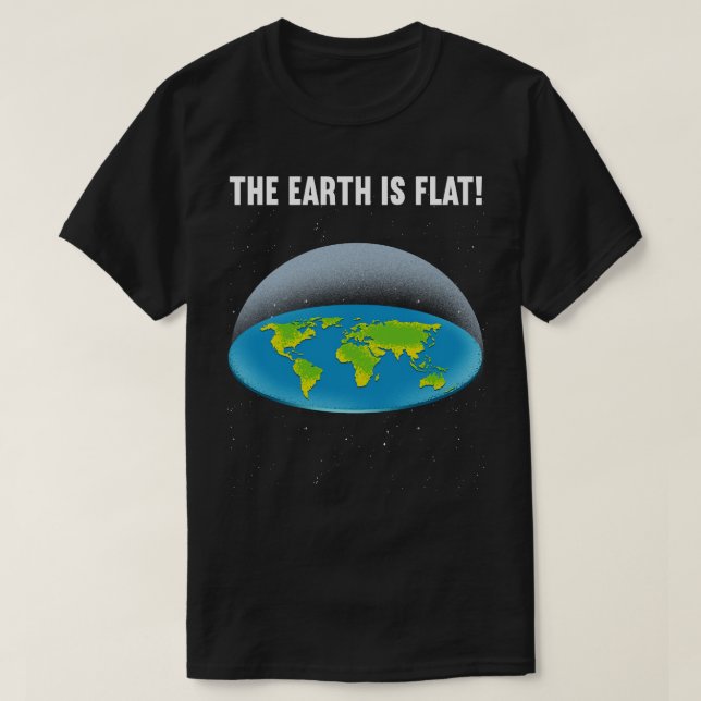 T-shirt La Terre est plate 5 (Design devant)