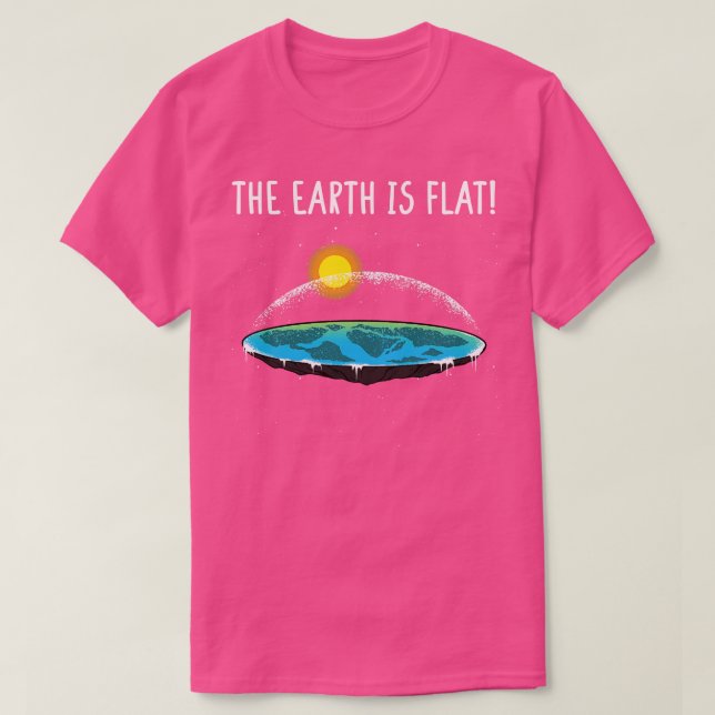 T-shirt La Terre est plate 6 (Design devant)