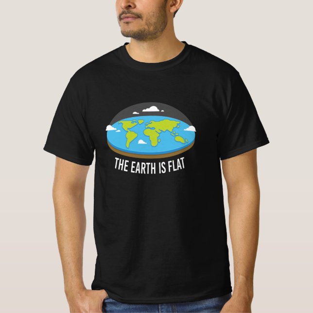 T-shirt La Terre Est Un Terrain Plat (Devant)
