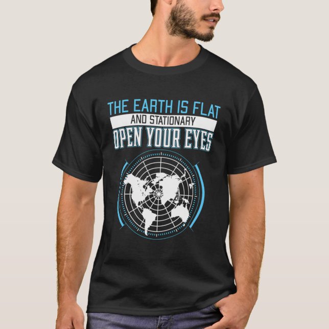T-shirt La Terre Est Une Idée Cadeau Flat Fools Pour Terre (Devant)