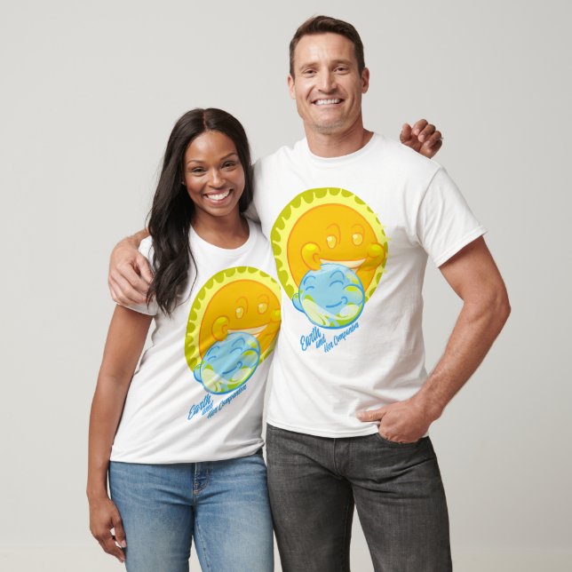 T-shirt La Terre et son compagnon (Unisexe)