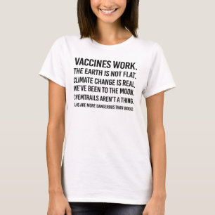 T-shirt La terre n'est pas plate et le changement climatiq