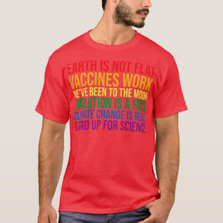 T-shirt La Terre n'est pas un vaccin plat qui fonctionne