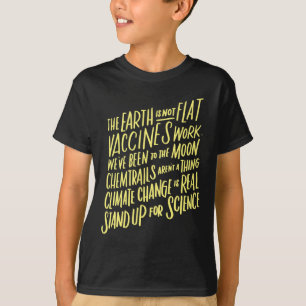 T-shirt La Terre N'Est Pas Une Position Plate Pour L'Ensei