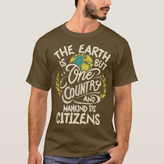 T-shirt La Terre n'est qu'un pays La Foi Bahai 1