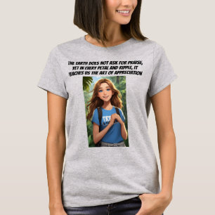 T-shirt La terre nous enseigne l'art de l'appréciation