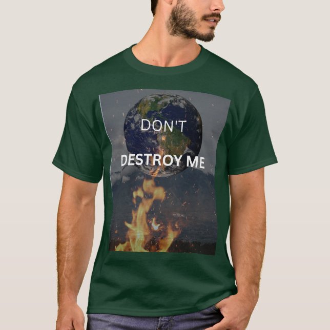 T-SHIRT LA TERRE PLEURE. (Devant)