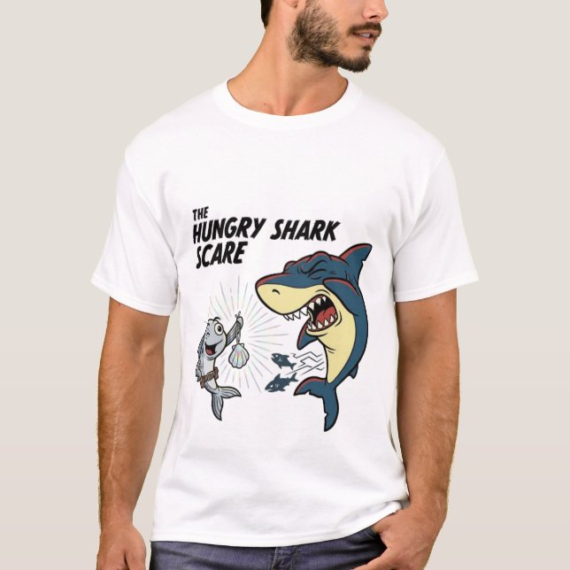 T-shirt La Terreur du Requin Affamé (Devant)
