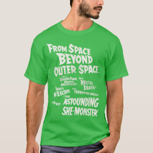 T-shirt La Terrifiante Elle Monster Vintage Cult Horror Mo