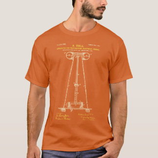 T-shirt La Tesla Coil Texas Orange