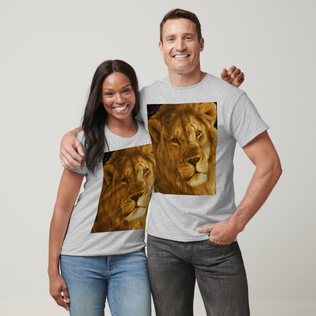 T-shirt La tête du lion (Unisexe)
