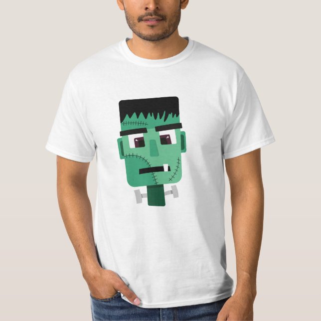 T-shirt La tête du monstre Frankenstein (Devant)