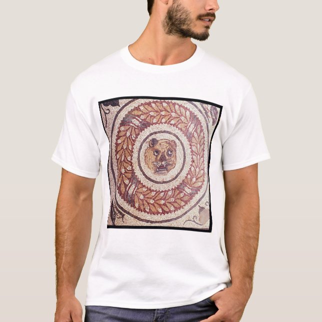 T-shirt La tête du tigre, mosaïque romaine, 4ème siècle (Devant)