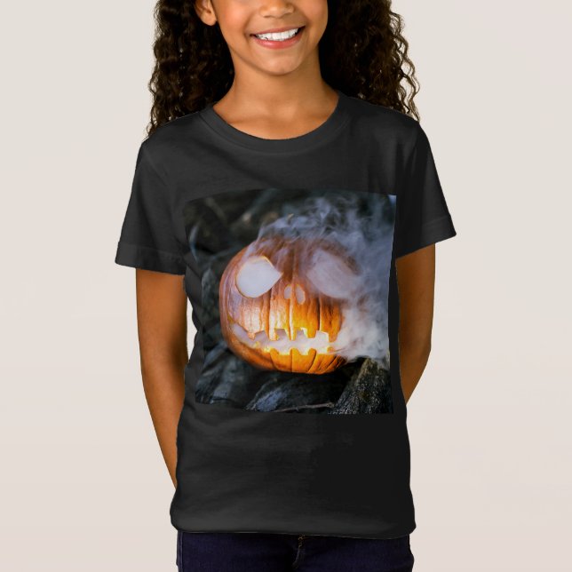 T-Shirt La tête Jack-o-Lantern d'un cavalier sans tête (Devant)