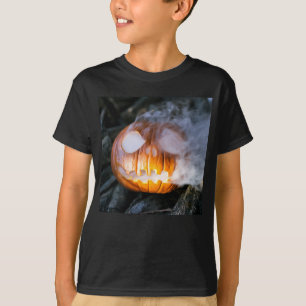 T-shirt La tête Jack-o-Lantern d'un cavalier sans tête