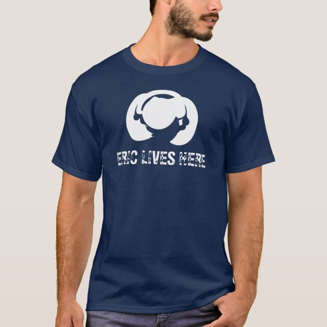 T-shirt la tétine, ÉRIC VIT ICI (Devant)