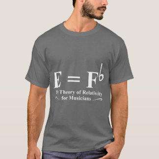 T-shirt la théorie de la relativité pour musiciens musique