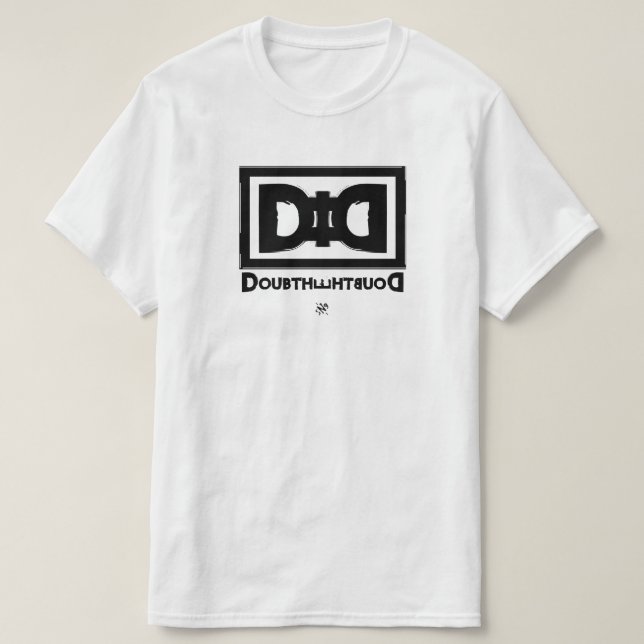 T-shirt La théorie du complot tourne en dérision la devise (Design devant)