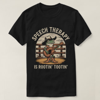 T-shirt La Thérapie de la parole est Rootin Tootin mignon 