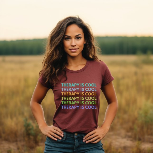 T-shirt La thérapie est Cool (Créateur téléchargé)