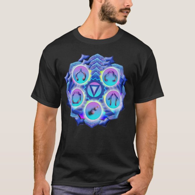 T-shirt La Throat Chakra Mandala (Devant)