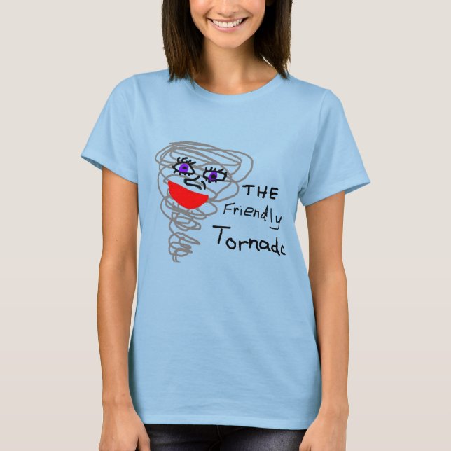 T-shirt La Tornade conviviale - Customisée (Devant)