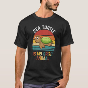 T-shirt La tortue de mer est mon esprit Animal Tortue de m