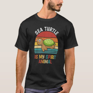T-shirt La tortue de mer est mon esprit Animal Tortue de m