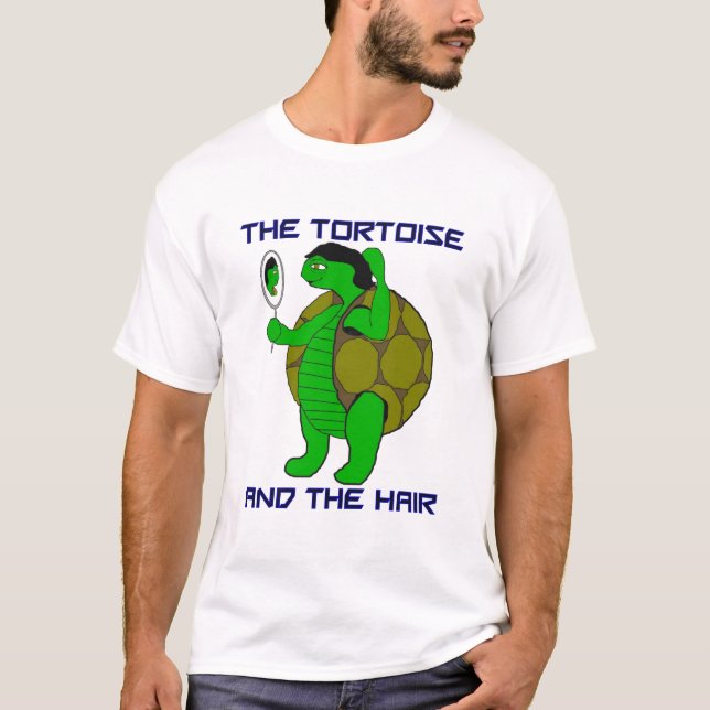 T-shirt La tortue et les cheveux (Devant)