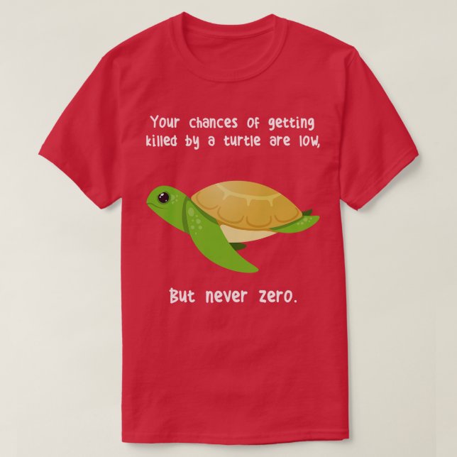 T-shirt La tortue verte jamais zéro (Design devant)