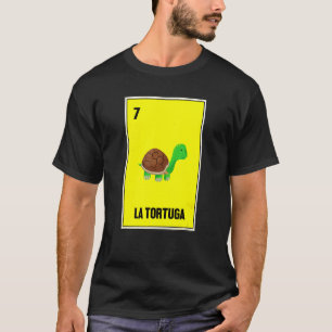 T-shirt La Tortuga carte mignonne jeu Turtle espagnol Sea