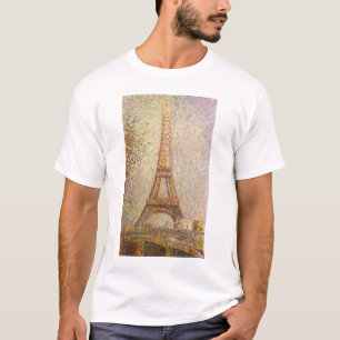 T-shirt La Tour Eiffel par Georges Seurat, Beaux-Arts Anci