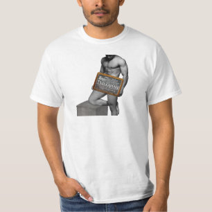 T-shirt La tradition de Thanksgiving de SlipperyJoe's mâle