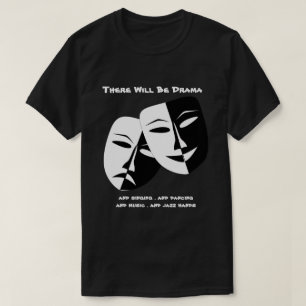 T-shirt La tragédie de la comédie du Masque de théâtre