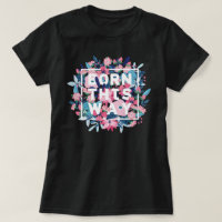 La Trans Pride bleu rose bleu floral