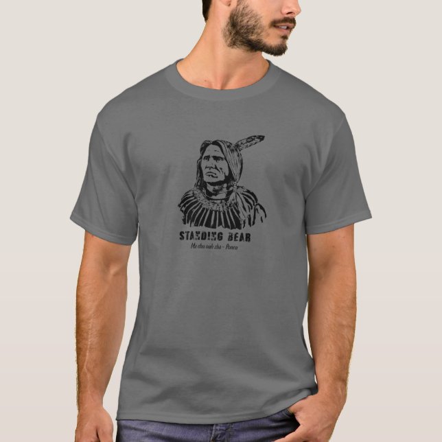 T-shirt La tribu des Ponca de l'ours debout Histoire améri (Devant)