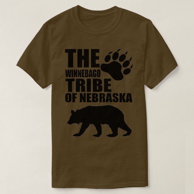 T-SHIRT LA TRIBU WINNEBAGO DE NEBRASKA (Design devant)