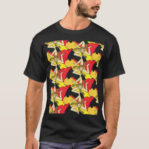 T-shirt La Trinacria—Symbole à trois pattes de Sicile A