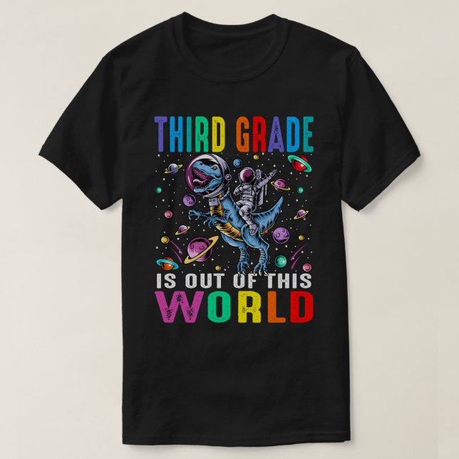 T-shirt La Troisième Classe Est Hors De Ce Monde L'Astrona (Design devant)
