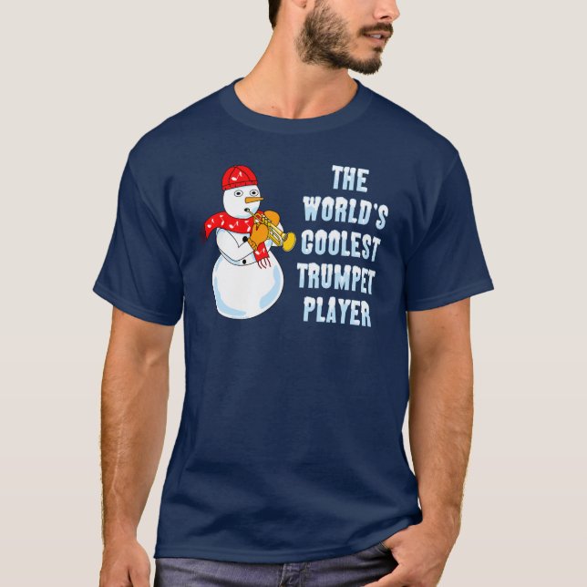 T-shirt La trompette la plus froide du monde (Devant)